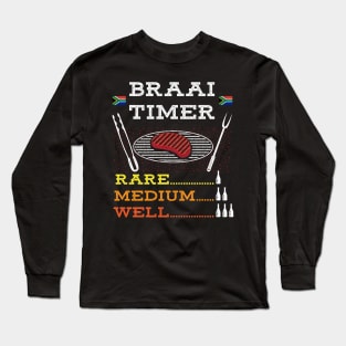 Braai Timer African BBQ Long Sleeve T-Shirt